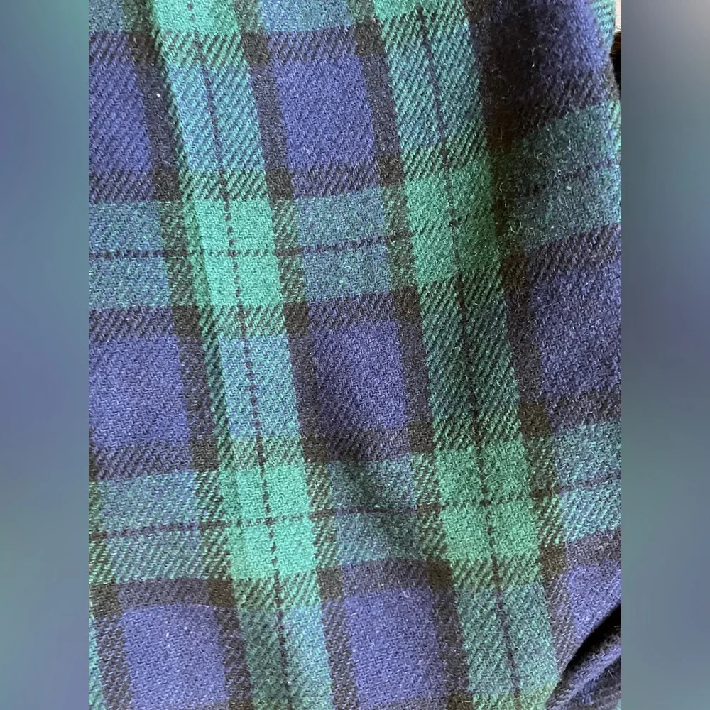 Vintage '80s/90s Savannah Blackwatch Plaid High Waist Mom Shorts Wool Blend XS/S